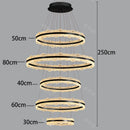 Axyaa Staircase Chandeliers: Modern LED Pendant Lamps for Living Room Lighting