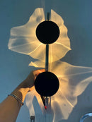 Axyaa Chrome LED Wall Light: Modern Science Fiction Lamp for Home Decor