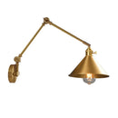 Axyaa Nordic Copper Wall Lamp Sconce Pull Chain Switch Indoor Lighting Bedroom Mirror Stair Light
