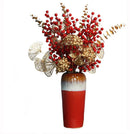Axyaa Ceramic Vase Ornament for Office Cafe Table, Home Living Room, or Desk Decor