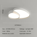 Axyaa Modern Round LED Ceiling Lamp Dimmable Lighting for Living Room Bedroom Study
