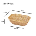 Axyaa Rattan Fruit Plate: Retro Woven Multipurpose Creative House Candy Holder