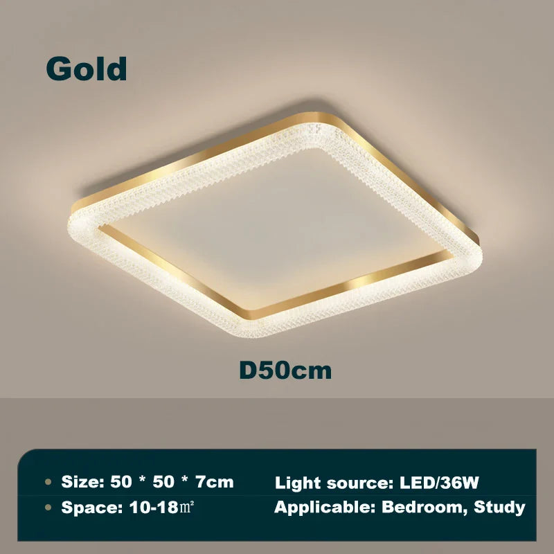Axyaa Nordic LED Square Ceiling Light for Home Decoration