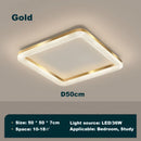Axyaa Nordic LED Square Ceiling Light for Bedroom Study Restaurant Kitchen Home Lighting