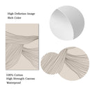 Beige Line Minimalist Canvas Painting Bohemia Abstract Posters by Axyaa