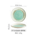 Axyaa Ceramic Steak Plate Set, Underglaze Japanese Western Design