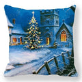 Axyaa Santa Print Pillowcase for Christmas and New Year Decor
