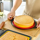 Axyaa Silicone Non Stick Cake Baking Mold - Round & Rectangular Shapes