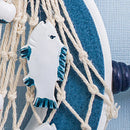 Axyaa Nautical Ship Wheel Wall Decor, Marine Themed Hangings for Coastal Style Home