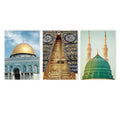 Al-Aqsa & Kaaba Door Canvas Print by Axyaa - Islamic Wall Art for Home Decor