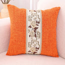 Axyaa Blue White Porcelain Chinoiserie Pillow Cover Chinese Style Linen Living Bedroom