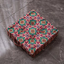 Axyaa Bohemian Velvet Mandala Floor Seat Cushion