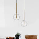 Axyaa Glass Ball Chandelier Pendant Light for Bedroom Dining Room Decor