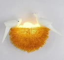 Axyaa Nordic Woven Bird Nest Wall Lamp Home Decor