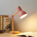Axyaa Nordic Wooden Art LED Desk Lamp
