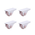 Axyaa Home Directional Pulley Caster Set for Furniture and Storage, Self-Adhesive Wheel