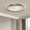 Axyaa Round Square Black White LED Ceiling Light Chandelier