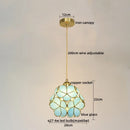 Axyaa Glass LED Pendant Lights Modern Hanging Lamp for Home Decor