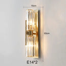 Axyaa Gold Crystal Luxury Wall Light - High-end LED Indoor Lighting Fixtures