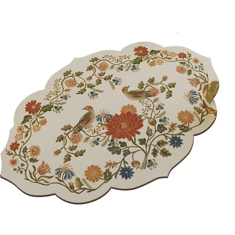 Axya Silicone Placemat: Luxury, Waterproof, Heat Insulation, Special Shape, Hotel/Home Table Mat.