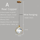 Axyaa Nordic Crystal LED Pendant Lamp for Home Decoration
