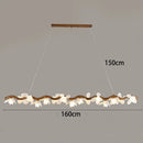 Axyaa LED Wood Chandelier: Elegant Ceiling Lamp for Home or Restaurant
