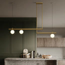 Axyaa Modern Minimalist LED Linear Pendant Light