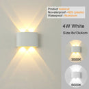 Axyaa LED Wall Sconces - Modern Indoor Outdoor Up Down Lights for Living Room & Bedroom