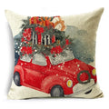 Axyaa Christmas Pillow Covers: Santa Socks Nutcracker Throw Pillowcase for Home Decor
