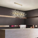 Axyaa Nordic Crystal Dandelion Chandelier Pendant Light for Kitchen Island Dining Room