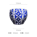 Axyaa Edo Kiriko Sake Set: Carved Glass Cup and Decanter, Luxury Sakeware