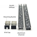 Axyaa 3D Water Ripple LED Aluminum Profile Light