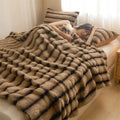 Axyaa Cozy Faux Rabbit Fur Blanket, Thick Winter Warm Plush Throw Blanket