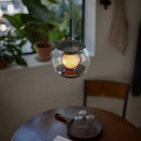 Axyaa Glass Pendant Light: Modern 3D Night Chandelier for Bedroom, Living Room, Dining Room