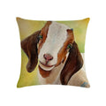 Axyaa Cotton Linen Cushion Cover Sheep Cow Home Decor Throw Pillowcase