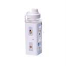 Axyaa Square Plastic Water Bottle with Straw, Leak Proof Sports Cup, 600ML Large Capacity