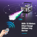 Axyaa 1500W RGB Fog Machine with 6 LED Lights & Remote Control for Stage Effects