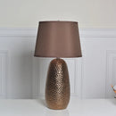 Axyaa Modern Brown Luxury Ceramic Table Lamps LED Artistic Design E27