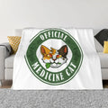 Axyaa Warriors Badge Throw Blanket: Personalized, Cute Plaid Design, Heavy Sofas Blankets