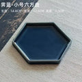 Axyaa Geometric Dessert Plate Set for Tea, Pastries, Snacks, and Fruits