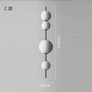 Axyaa Glass LED Ball Pendant Light for Modern Spaces