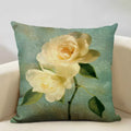 Axyaa Vintage Flower Cushion Cover 45x45cm Square Pillow Case Nostalgic Design