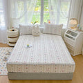 Axyaa Cool Silk Latex Mattress Set | Soft Breathable Mesh Design | Summer Comfort