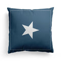Axyaa European Beige Flag Pillow Cover - 45x45, British Style, Mediterranean Influence