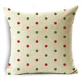 Axyaa Merry Christmas Linen Pillowcase Cushion Cover 45x45cm