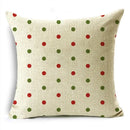 Axyaa Merry Christmas Linen Pillowcase Cushion Cover 45x45cm