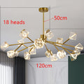 Axyaa Crystal Pendant Light: Luxury Postmodern Dining Room Hanging Lamp