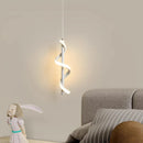 Modern LED Spiral Pendant Light by Axyaa - Stylish Ceiling Chandelier for Bedroom and Dining Room