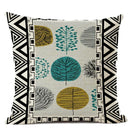 Axyaa Geometric Cushion Cover 45x45cm Linen Abstract Design Pillow