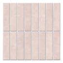 3D Pink Tile Stickers by Axyaa | Self-adhesive for Kitchen & Bathroom | Water Mold Resistant